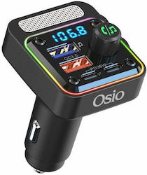 Osio FM Transmitter Autovehicul cu Bluetooth / USB / Tip-C