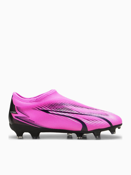 Ultra Match Ll Fg Ag Jr Kids Molded Soccer Shoes without Laces Pink