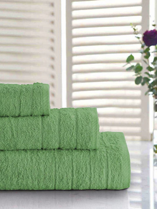 Casa Colori 3-tlg. Set Badetücher Green Gewicht...