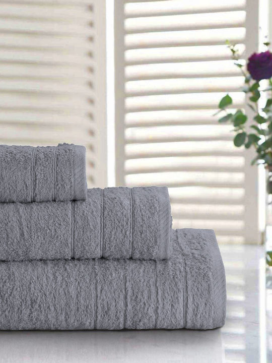 Casa Colori Хавлиена кърпа за тяло 80x150см. Mid Grey Тегло 550гр/кв.м