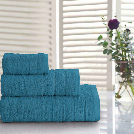 Casa Colori Bath Towel Set 3pcs Petrol Weight 550gr/m²