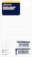 Filofax Personal Ανταλλακτικές Κόλλες A5 30 Φύλλων Ριγέ Λευκές