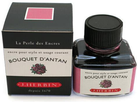 Jacques Herbin Replacement Ink for Pen is packaged in a beautiful bottle with a special position to hold the pen horizontally These bottles are called 30ml