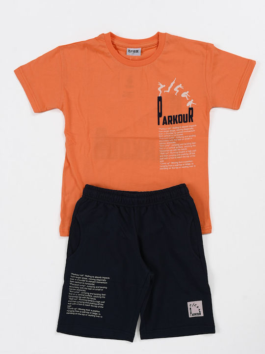 Trax Kids Set with Shorts Summer 2pcs PORTOOKALI