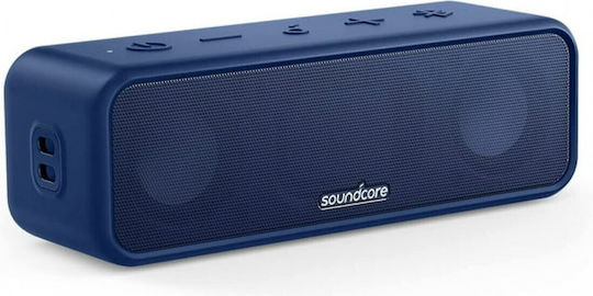 3 Водоустойчива Bluetooth Колонка 16W с Време на Работа до 24 Часа Синя