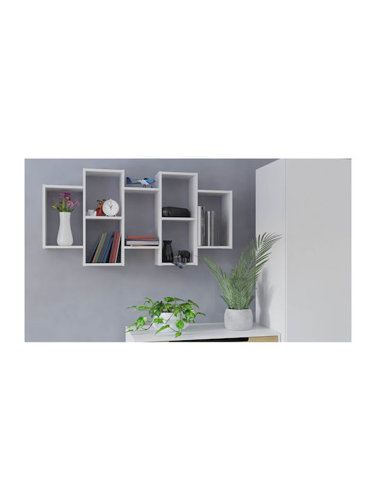 Bookcase Bilbao 7.0 White 129.5x20x65cm