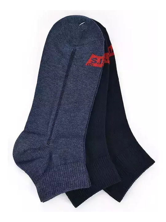 Levi's Cut Batwing Logo Ανδρικές Κάλτσες Μπλε 3...
