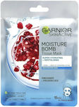 Garnier SkinActive Moisture Bomb Mit Granatapfel & Hyaluronsäure Gesichtsmaske für das Gesicht für Revitalisierung / Feuchtigkeitsspendend 28gr