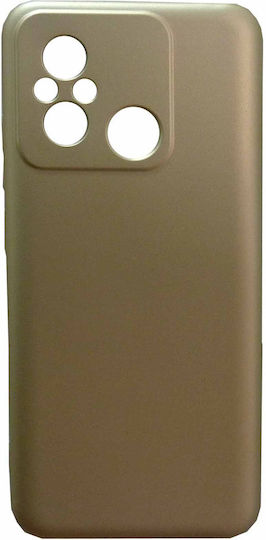 SiiPro Soft Umschlag Rückseite Metallisch 2mm Gold (Redmi 12C)