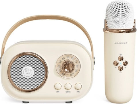 Karaoke-Lautsprecher mit Kabelloses Mikrofon C20 Plus 845629569563 Beiges