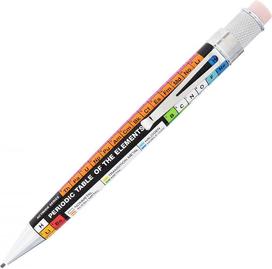 Retro 51 Mechanischer Bleistift zum Zeichnen Metallisch mit Radiergummi 1Stück Rosa