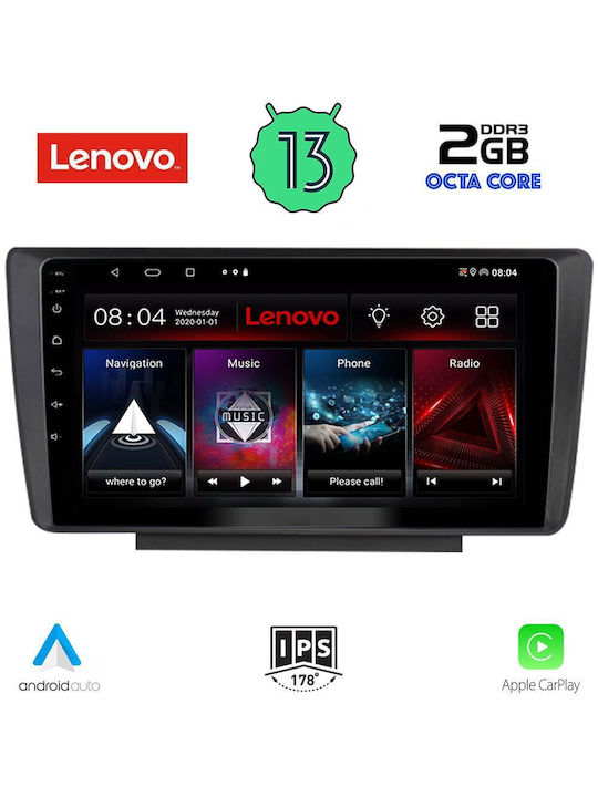 Lenovo Ηχοσύστημα Αυτοκινήτου για Mini ONE Skoda Octavia 2005-2012 (Bluetooth/USB/AUX/WiFi/GPS/Apple-Carplay/Android-Auto) με Οθόνη Αφής 9"