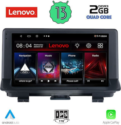 Lenovo Sistem Audio Auto pentru Audi Q3 2013-2018 (Bluetooth/USB/AUX/WiFi/GPS/Apple-Carplay/Android-Auto) cu Ecran Tactil 9"
