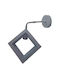 Stimeno Leuchte Wand mit Fassung E27 Weiß 16cm