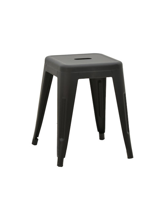 Metallischer Gartenhocker Utopia Schwarz 30x30x45cm