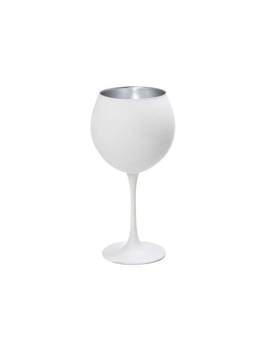 Espiel Maya Σετ Ποτήρια για Λευκό Κρασί από Μέταλλο σε Λευκό Χρώμα Κολωνάτα 12τμχ