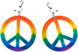 Peace Sign Carnival Earring