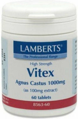 Lamberts High Strength Vitex Agnus Castus 1000mg Supplement for Menopause 60 tabs