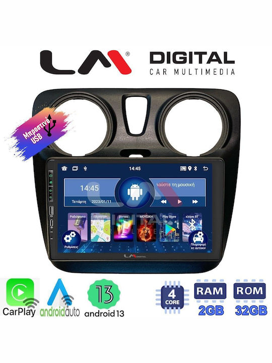 LM Digital Ηχοσύστημα Αυτοκινήτου για Renault Dokker Dacia Dokker 2012 > (Bluetooth/USB/WiFi/GPS/Apple-Carplay/Android-Auto)