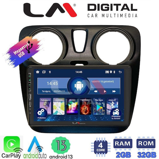 LM Digital Sistem Audio Auto Pentru Renault Dokker Dacia Dokker 2012 Bluetooth USB Wi-Fi GPS Apple CarPlay Android Auto