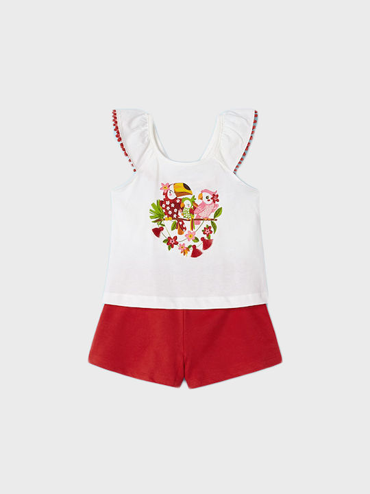 Mayoral Kinder Set mit Shorts Sommer 2Stück Red