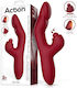 Action Klitoris Vibrator 22cm Rot