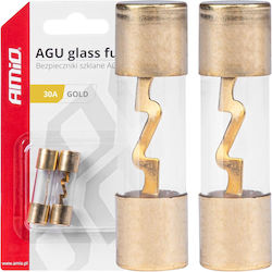 AMiO Car Fuse Set Glass Rounds 2pcs