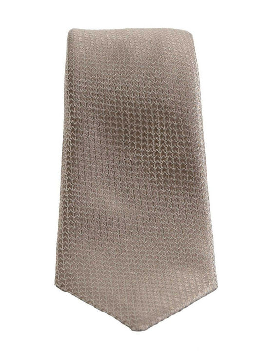 Karl Lagerfeld Herren Krawatte Gedruckt in Beige Farbe