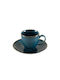 Porline Porselen Porcelain Espresso Cup Set 90ml Blue