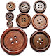 Wooden Buttons 1pcs