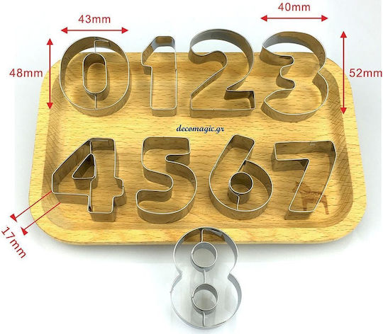 Cookie Cutters Metal 9pcs