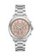 Breeze Women's Watch Chronograph with Silver Metal Bracelet