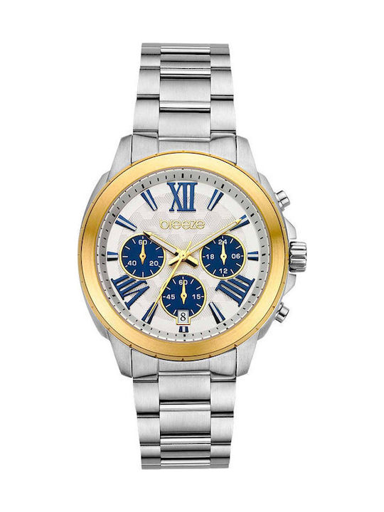 Breeze Women's Watch Chronograph with Silver Me...