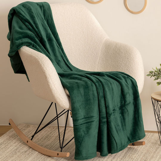 Decken & Couchdecken Sesselüberwurf Fleece 130x180cm Grünes