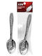 HOMie Set de Linguri Desert / Înghețată Metalice Argint 15cm 12buc