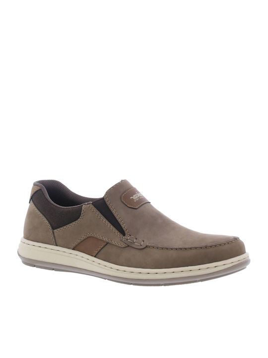 Rieker Leder Herren Freizeitschuhe Beige