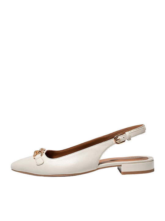 Geox Charyssa Leder Damen Ballerinas Beigen