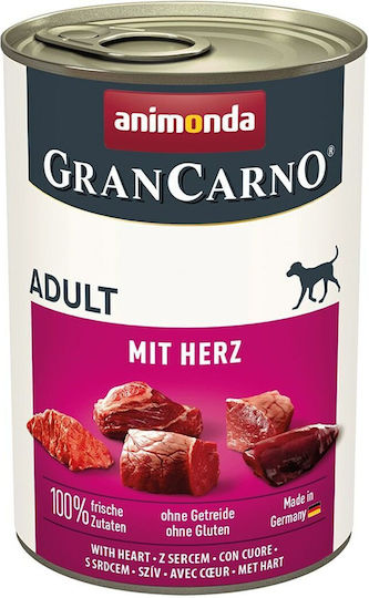 Animonda Grancarno Wet Food Dogs in Cans with Meat Grain-Free & Gluten-Free 400gr