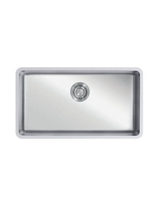 Κολοσσός Υποκαθήμενος Νεροχύτης Inox με Μπαταρία Μ78.5xΠ44cm Μαύρος