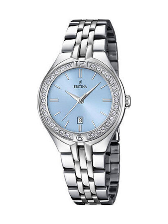 Festina Damenuhr 32,5mm Batterie mit Silber ros...