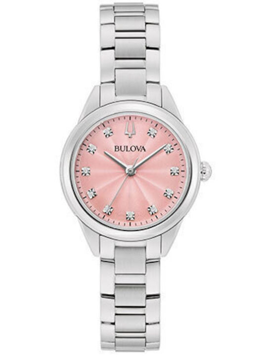 Bulova Ρολόι Μπαταρίας με Μεταλλικό Μπρασελέ Bulova Ρολόι Μπαταρίας με Μεταλλικό Μπρασελέ