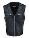 Sleeveless Leather Jacket Black