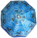 Beach Umbrella Diameter 1.45m Blue phoenixes