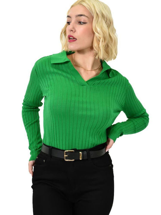 Potre Women's Blouse Long Sleeve Green