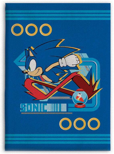 Sega Одеяло Sonic The Hedgehog Fleece Blanket Син 100x140cm