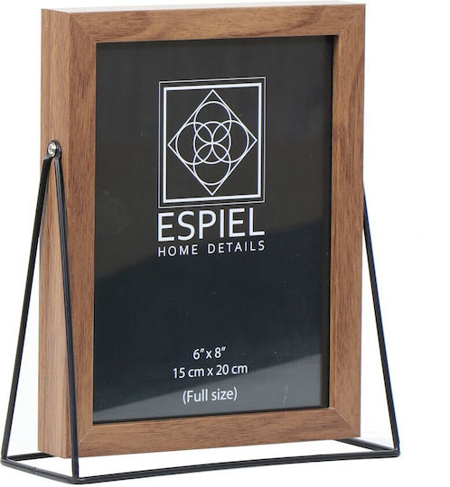 Espiel Fotorahmen Hölzernes mit Silbernem Rahmen 24 Stück
