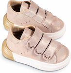 Babywalker Βαπτιστικά Δερμάτινα Sneakers Dusty Pink