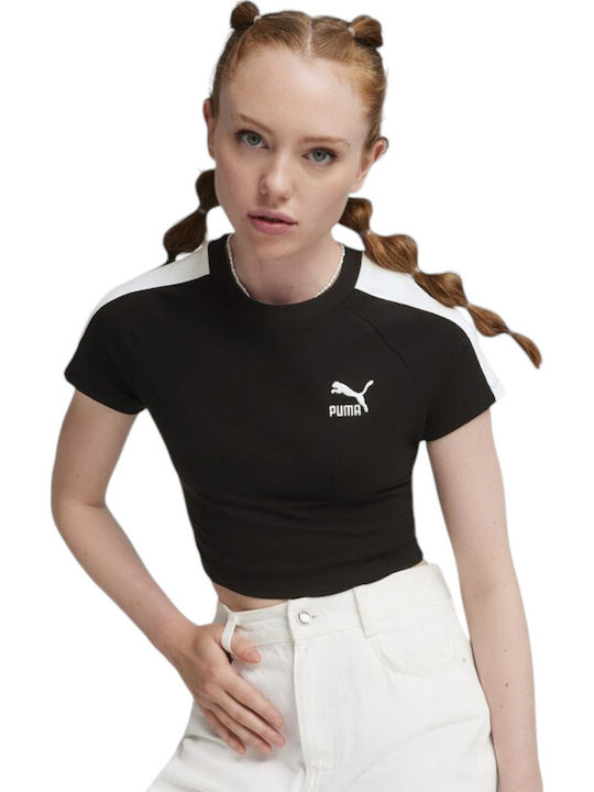 PUMA Iconic T7 T-Shirt Black