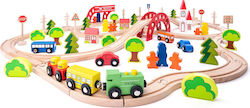 Woodyland Set cu Trenuleț din Lemn pentru 3+ ani+ Ani