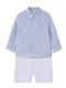 Kids' Set with Shorts Summer 2pcs White-gold